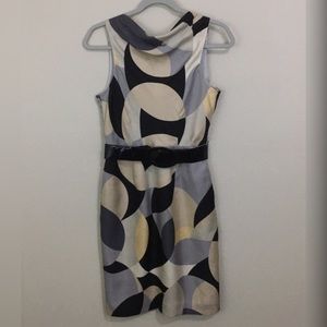 Ellen Tracy Abstract Art Dress